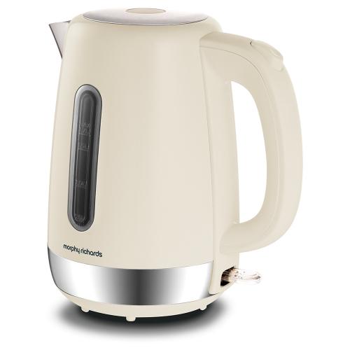 POWERCITY 102784 MORPHY 1.7LITRE EQUIP KETTLE CREAM WITH STAINLESS