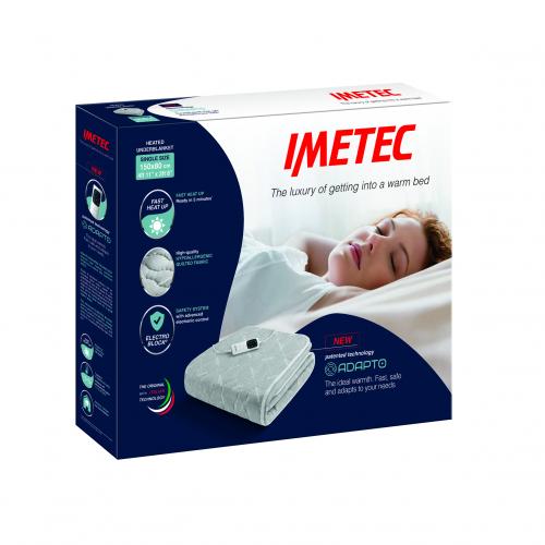 POWERCITY 16752 IMETEC SINGLE UNDER BLANKET ELECTRIC BLANKETS
