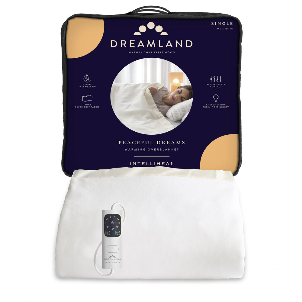 POWERCITY - 16924D DREAMLAND SINGLE OVERBLANKET ELECTRIC BLANKETS
