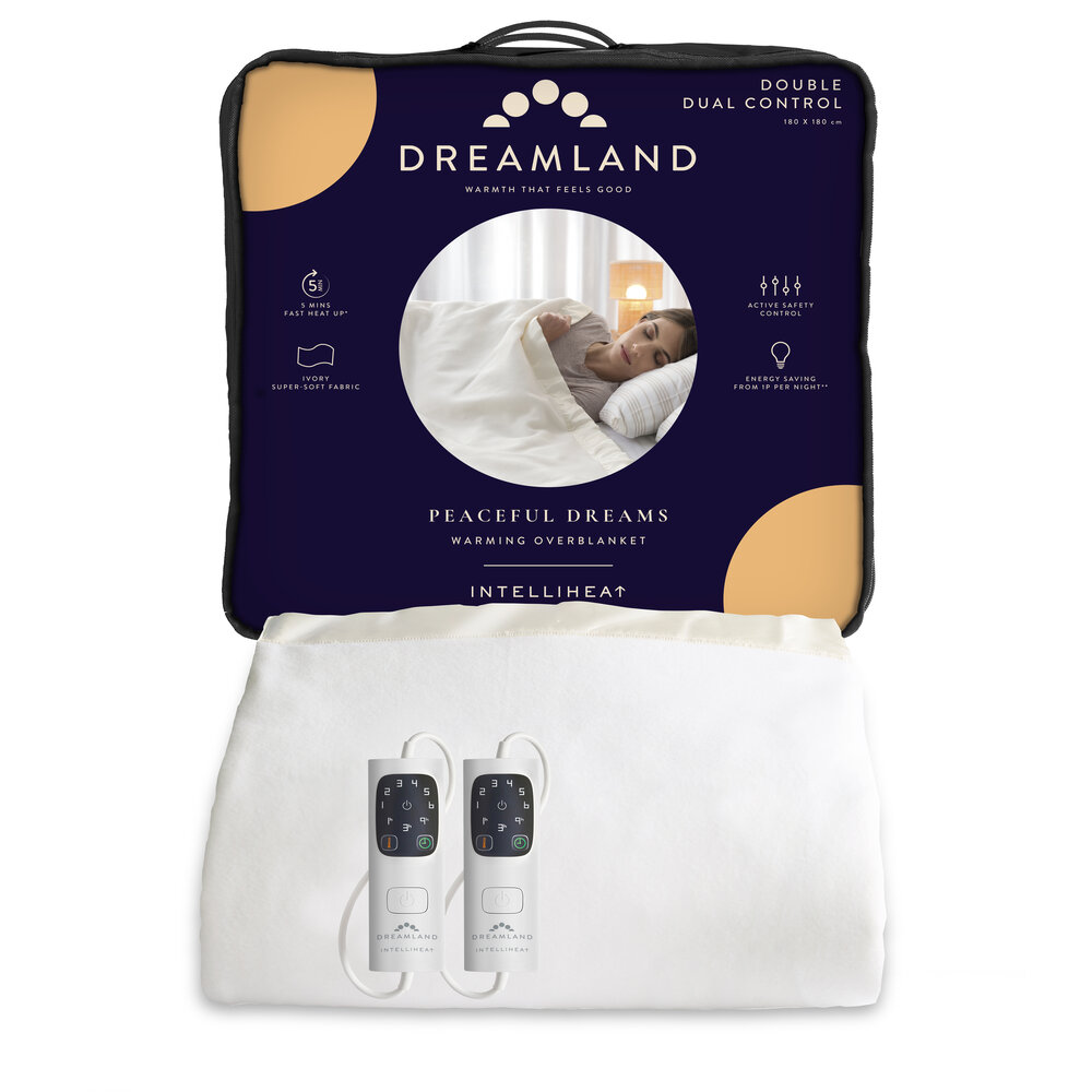 POWERCITY - 16925D DREAMLAND DOUBLE OVERBLANKET DUAL CONTROL ELECTRIC  BLANKETS